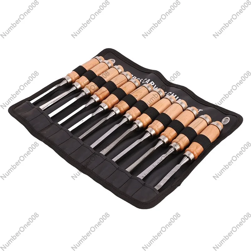 Chisel Set Wood - Juego de 12 Herramientas para Tallar