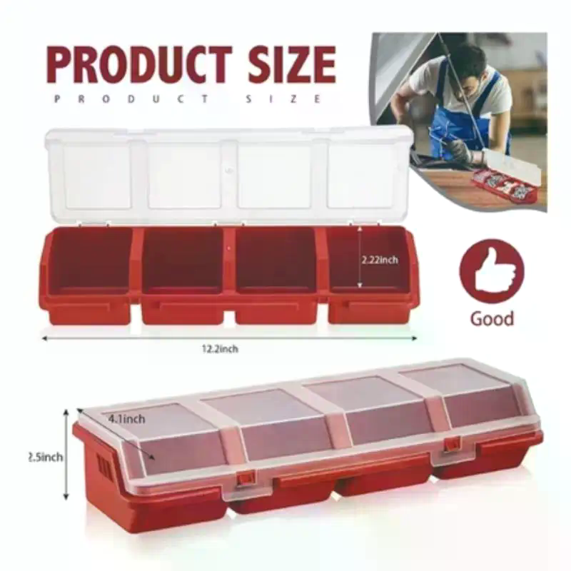 Workshop Tools Storage - Caja Organizadora de Tornillos de Plástico