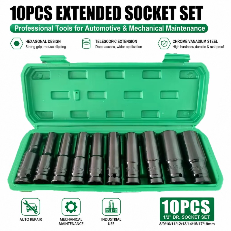 Special Workshop Tools - Juego de 10 Llaves de Impacto