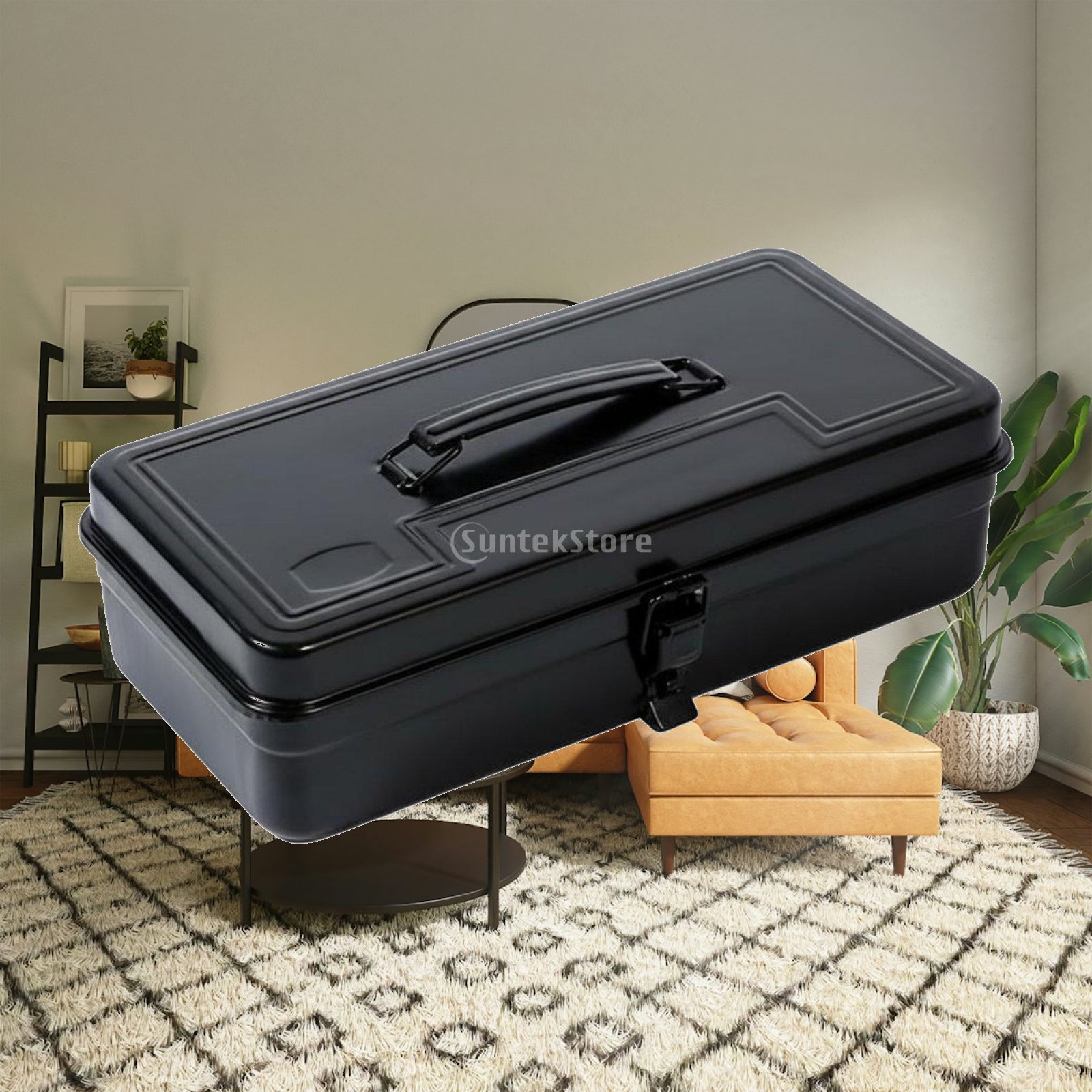 Workshop Tools Car - Caja de Herramientas de Hierro Reforzada,